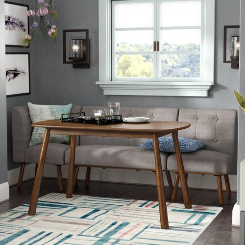 Ivy Bronx Bucci 4 - Piece Rubberwood Dining Set & Reviews | Wayfair